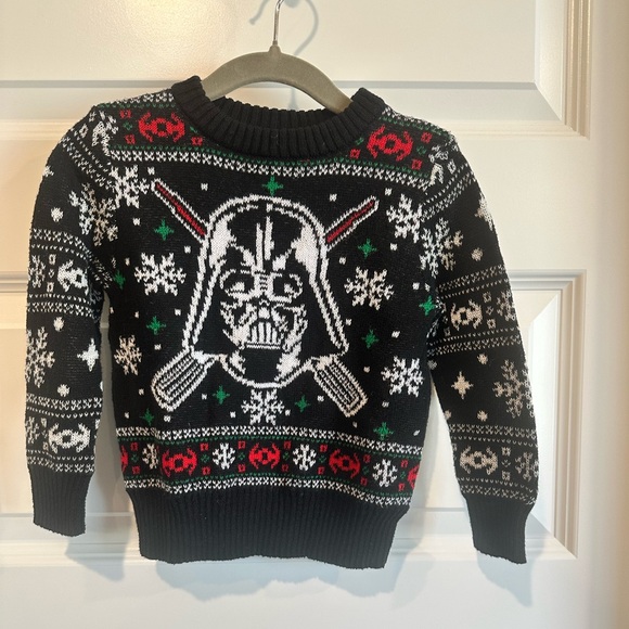 Star Wars Darth Vader Ugly Christmas Sweater – Toddler 18M (EUC) - Picture 1 of 2